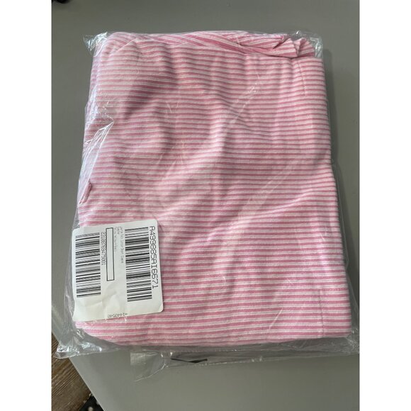 Isaac Mizrahi Live Pink White Textured Tshirt Dress Short Sleeve Womens Size XS - Picture 3 of 6